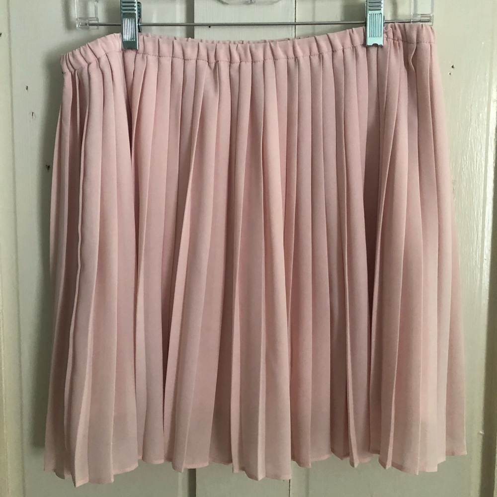 Pink Banana Republic Pleated Skirt
